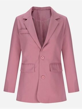 Women's Rose Pink Tailored Blazer Jacket